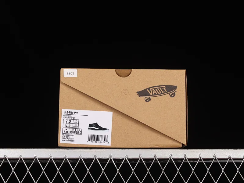 All categories Vans Vans series Vans Mid Vans China Vans SK8-Mid Vans black checkerboard Chinese casual sneakers VN0A347UFGD